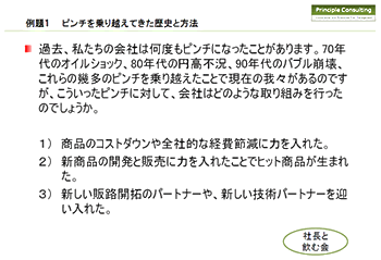 ピンチを乗り越えてきた歴史と方法