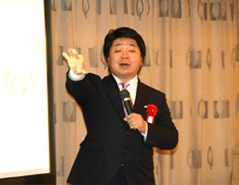 真田 茂人氏/講演 photo