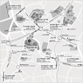 アカデミーヒルズ広域地図