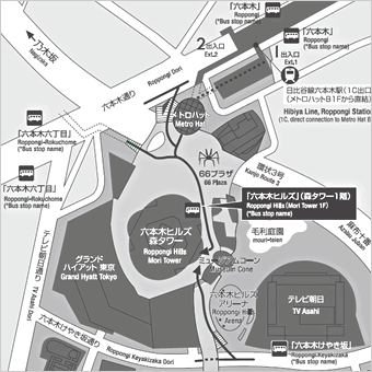 アカデミーヒルズ地図