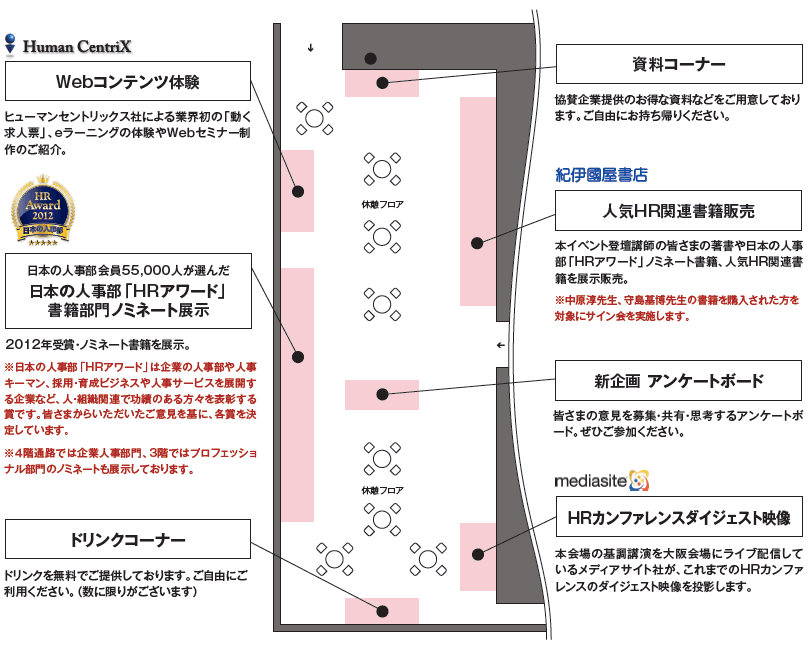 交流ラウンジフロア図