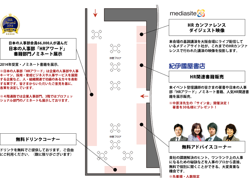 交流ラウンジフロア図