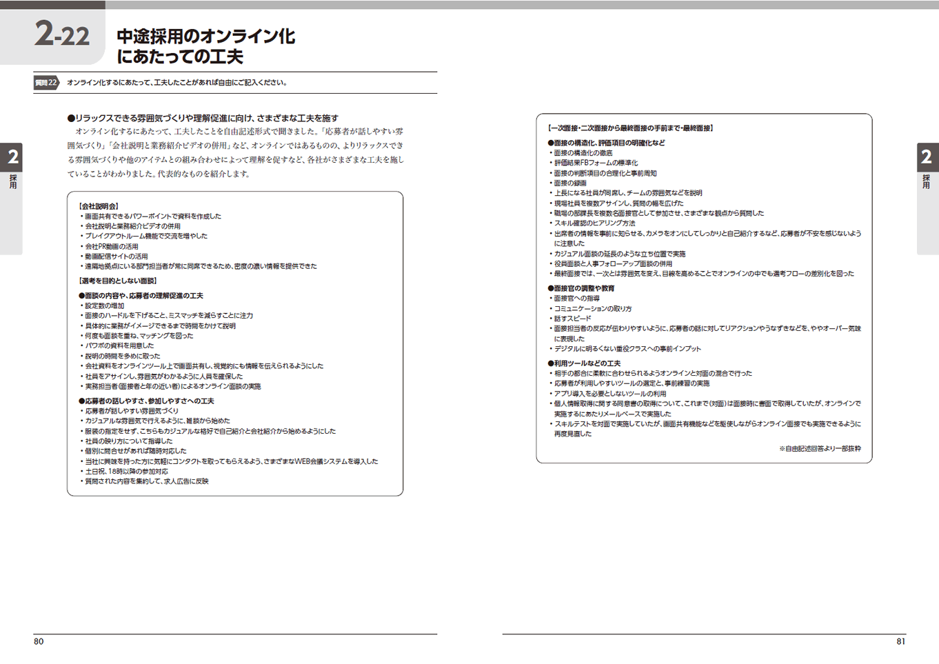 『人事白書2022』サンプルページ