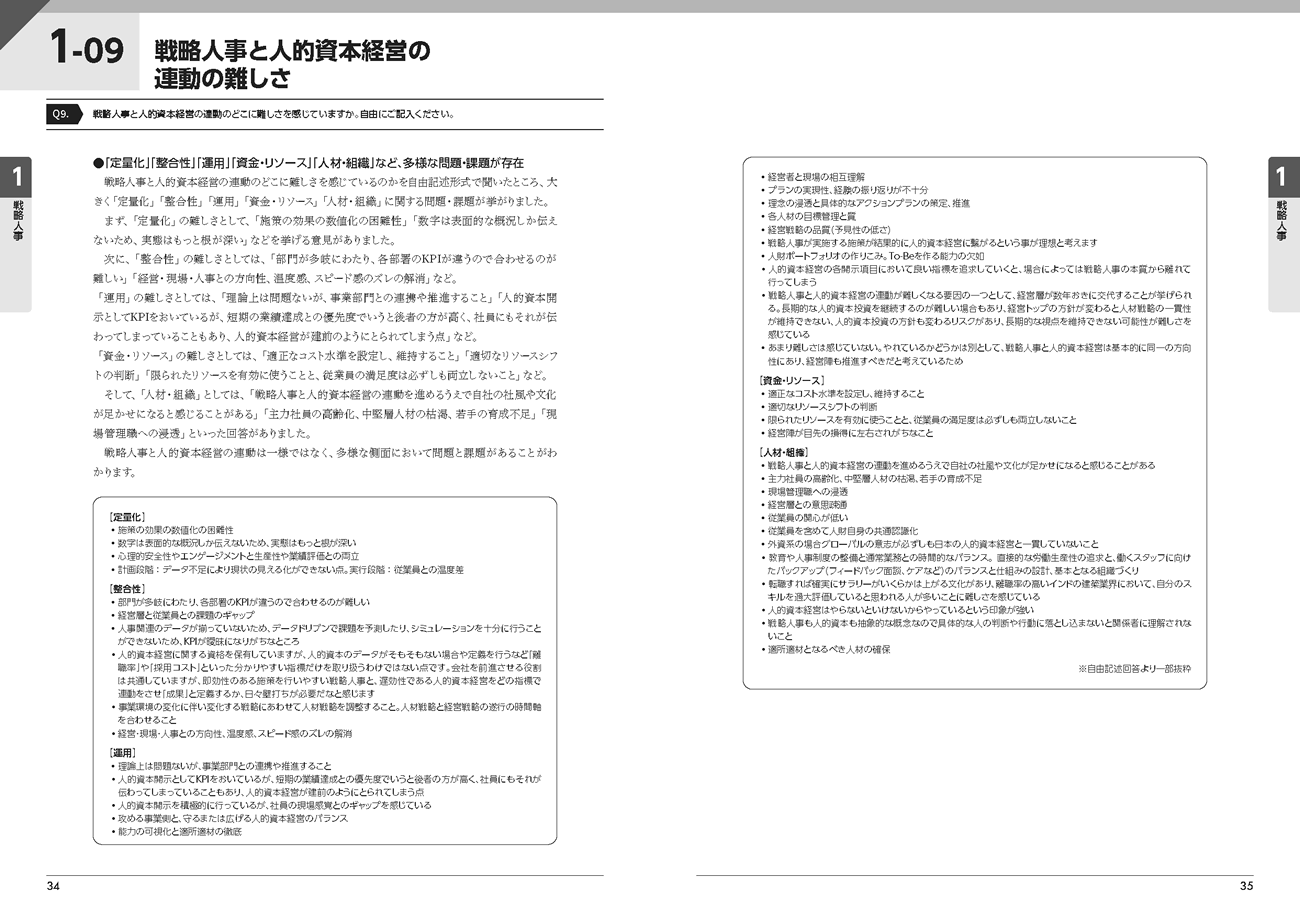 『人事白書2025』サンプルページ(1.戦略人事)