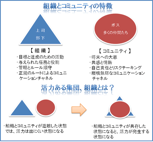 組織とコミュニティの特徴